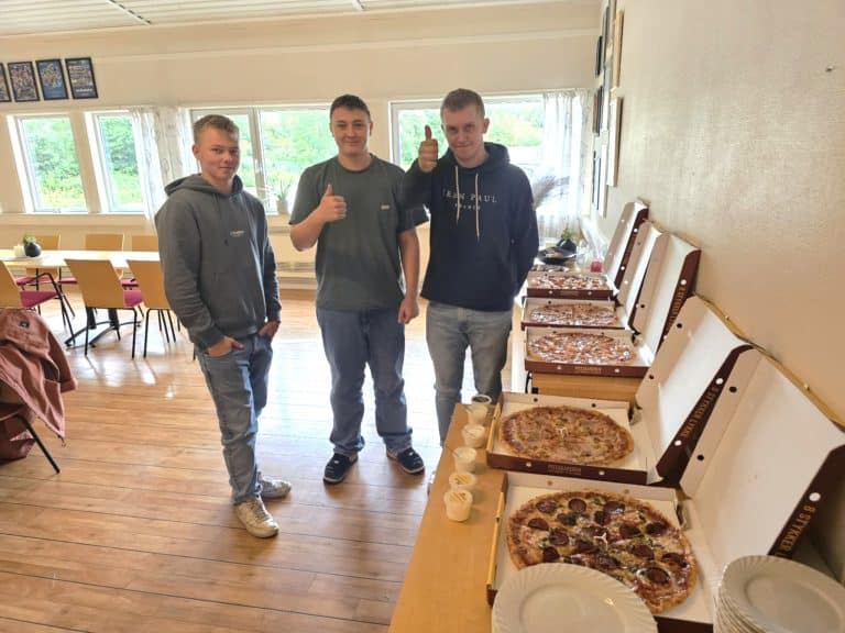 Tre nye lærlingar godt i gang hos Aurstad 3